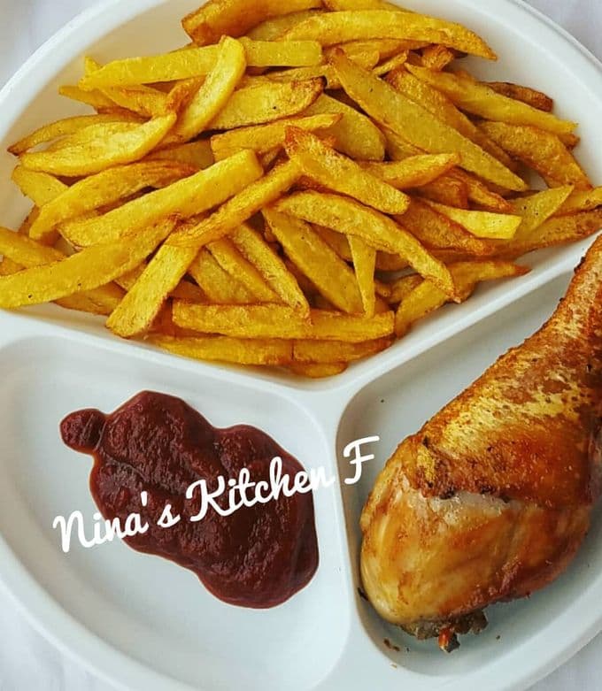 Chips & Chicken (Kienyeji)