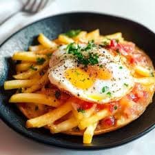 Chips Eggs Fried